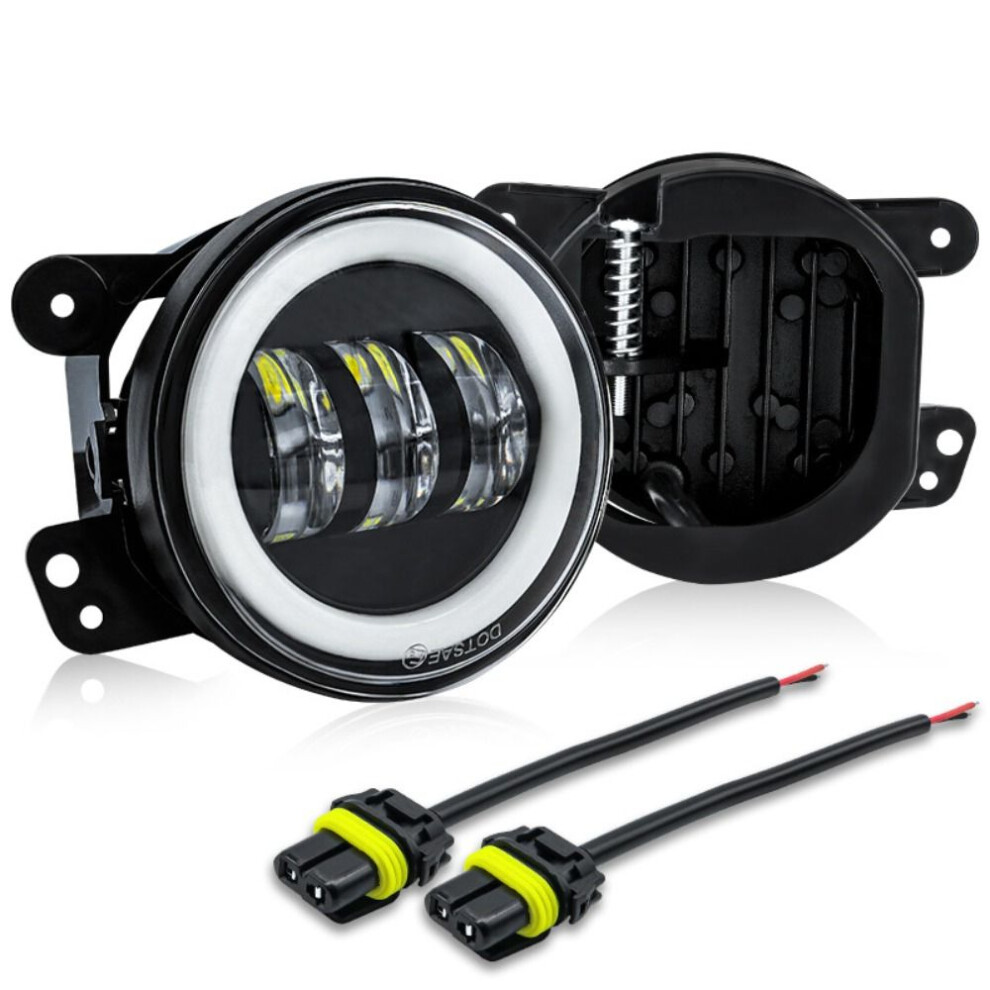 2Pcs 4 Inch Led Fog Lights Led Chips Waterproof Offroad Driving Fog Lights Car Motorcycle Lamp Amber/Yellow 6935161639773