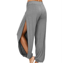 (Light Grey, M) Hippie Beach Pants - Summer Wrap Cover-Up