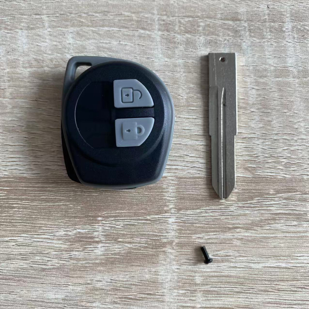 Hindely Motorcycle Key Case Fit For Suzuki Vitara Swift Ignis Sx4 Liana Alto For 2 Buttons Remote Key Shell Case Fob Key S Black 6935161669299