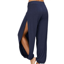 (Dark Blue, XL) Hippie Beach Pants - Summer Wrap Cover-Up