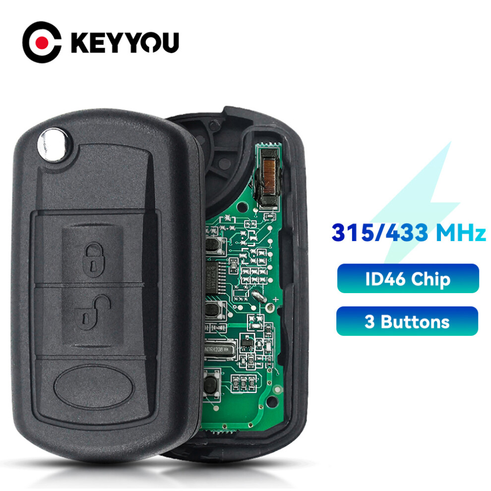 Flip Remote Control Car Key For Land Rover Range Rover Sport Discovery 3 Lr3 315Mhz 433Mhz Id46 Pcf7941 Chip 6935161664096