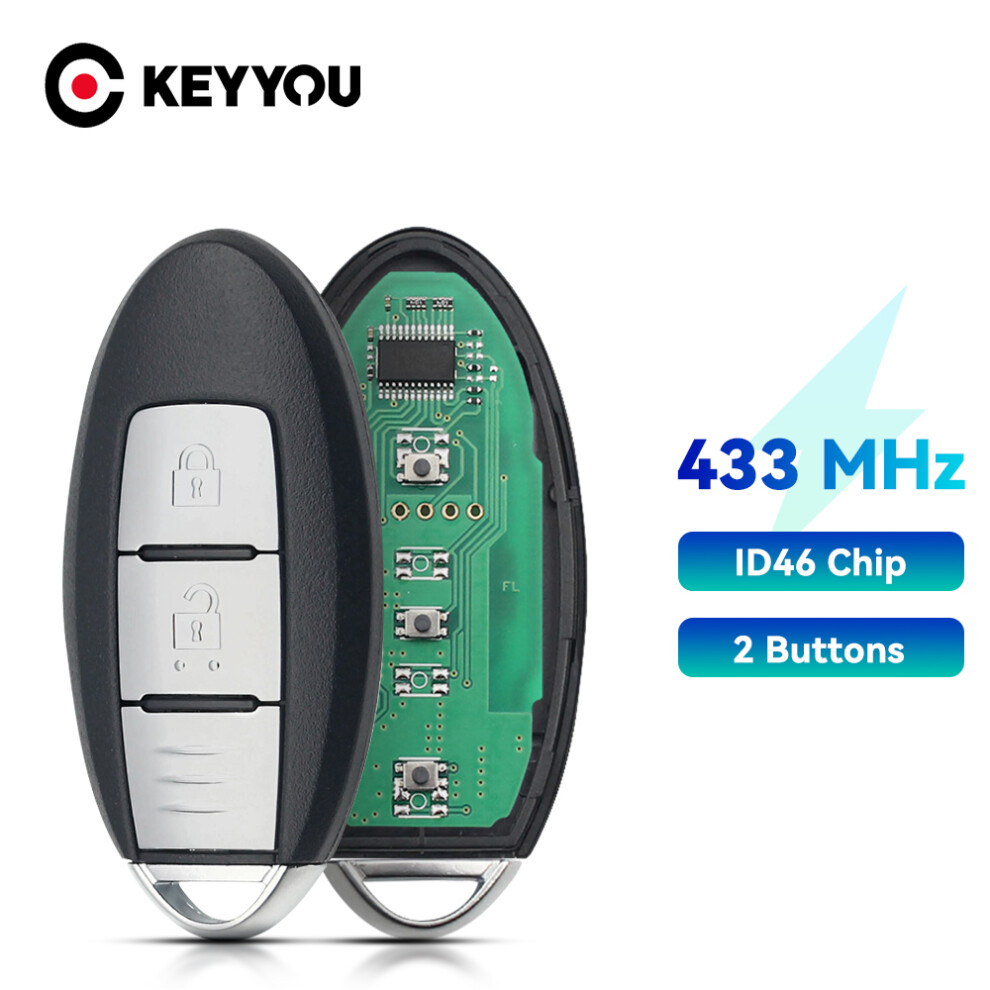 433Mhz Smart Remote Car Key For Nissan Micra Juke Sentra Patrol Note Navara Tiida Frontier Fob Id46 Chip Keyless Go 6935161645798