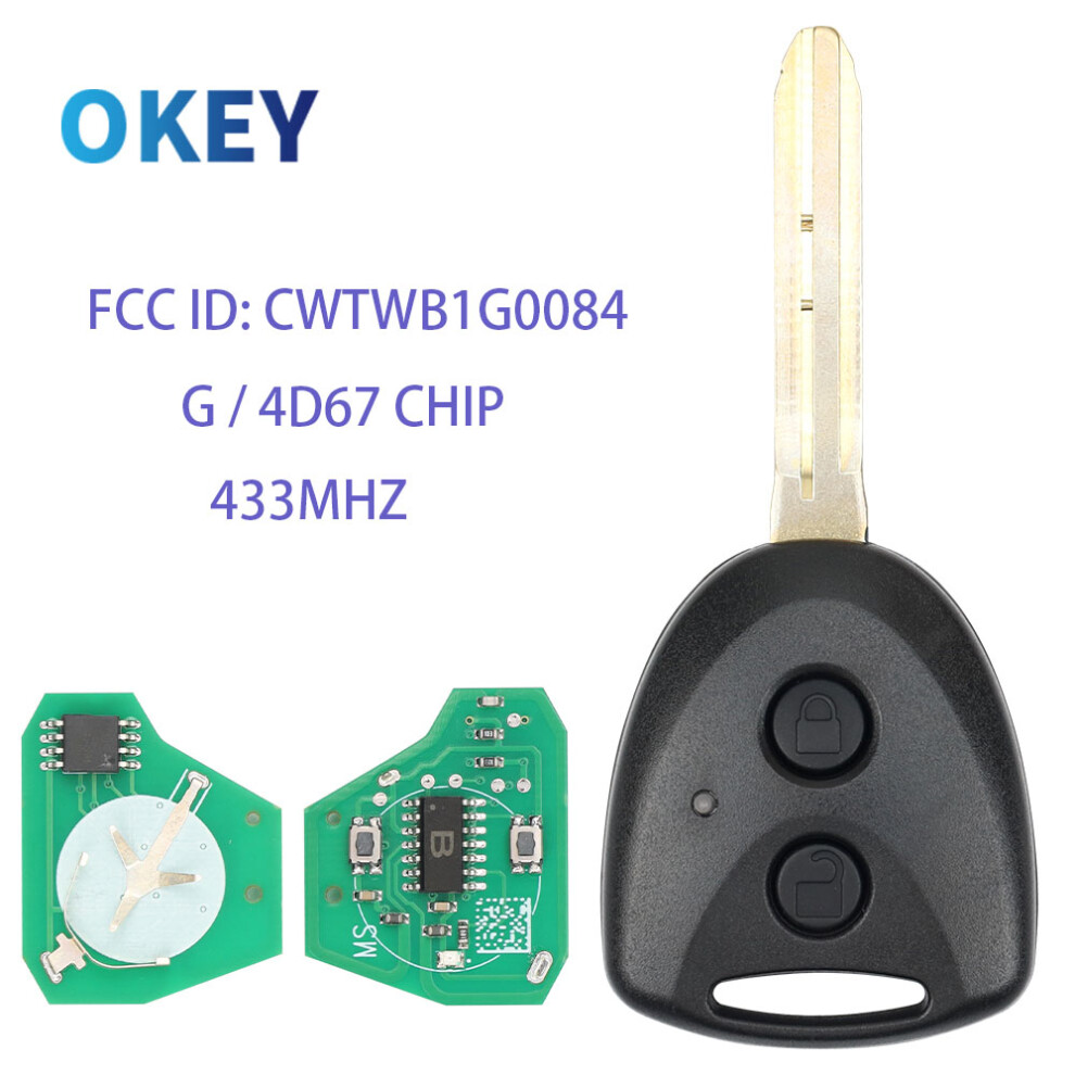 Remote Car Key 433Mhz For Toyota Avanza 2016 - 2018 Wigo Grand For Daihatsu Xenia Alza Myvi Axia Fccid Cwtwb1g0084 6935161696257