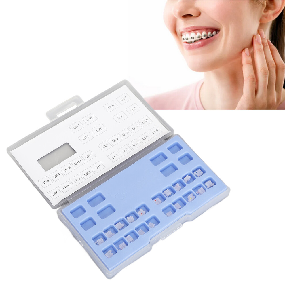 20 Pcs Ceramic Tooth Roth Bracket 0.022in 345 Hooks Clear Mini