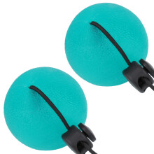 2PCS Silicone Hand Grip Balls for Wrist Exercise Massage Green 35 Degrees