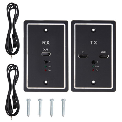 Extensor de Placa de Pared HD, Compatible con , Tipo Panel, Cable de Red de Alta Definición, 50 M, 1080P