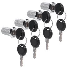 4 pcs Zinc Alloy Cam Lock Set for Mailbox & Drawer 103-25 25mm