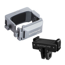 for Osmo Pocket 3 Quick Release Expansion Adapter 2-Way Expansion with Cold Shoe Frame Bracket 1/4 Screw Hole B