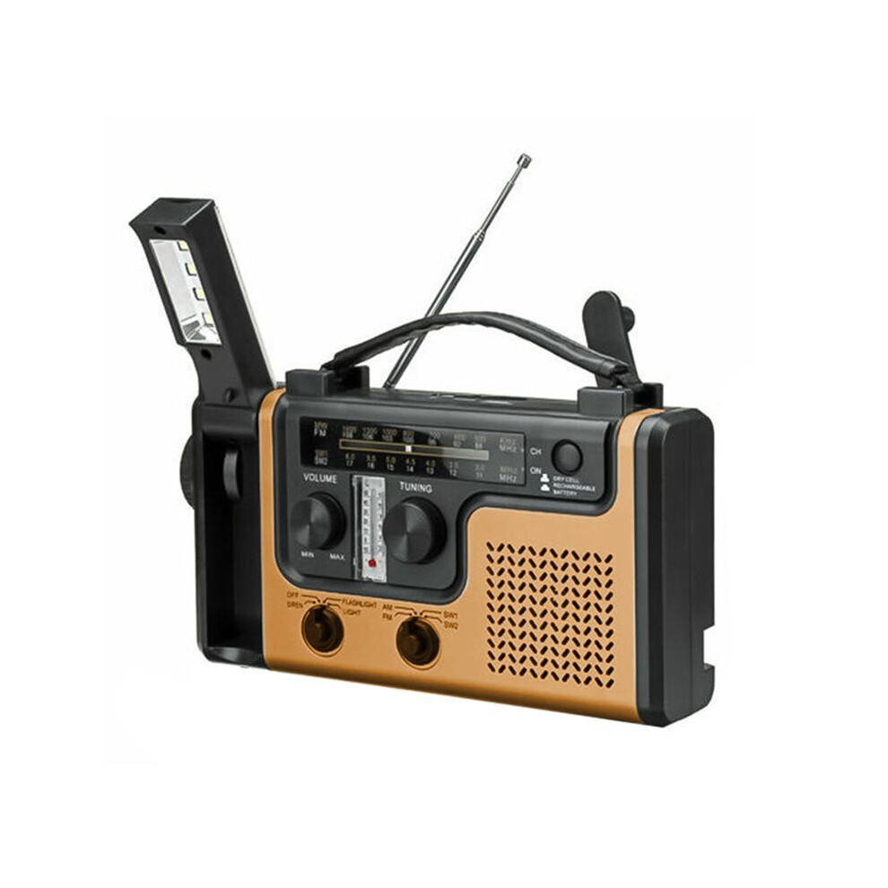 Emergency Radio With Solar & Hand Crank Charging Am/Fm Led Flashlight Power Bank 6032767493430
