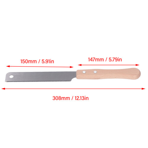 Single Sided SK5 Steel Hand Pull Saw, 17 Tooth for Woodworking 1