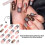 Women\'s French False Nails - Starry Brown Coffin Style 2