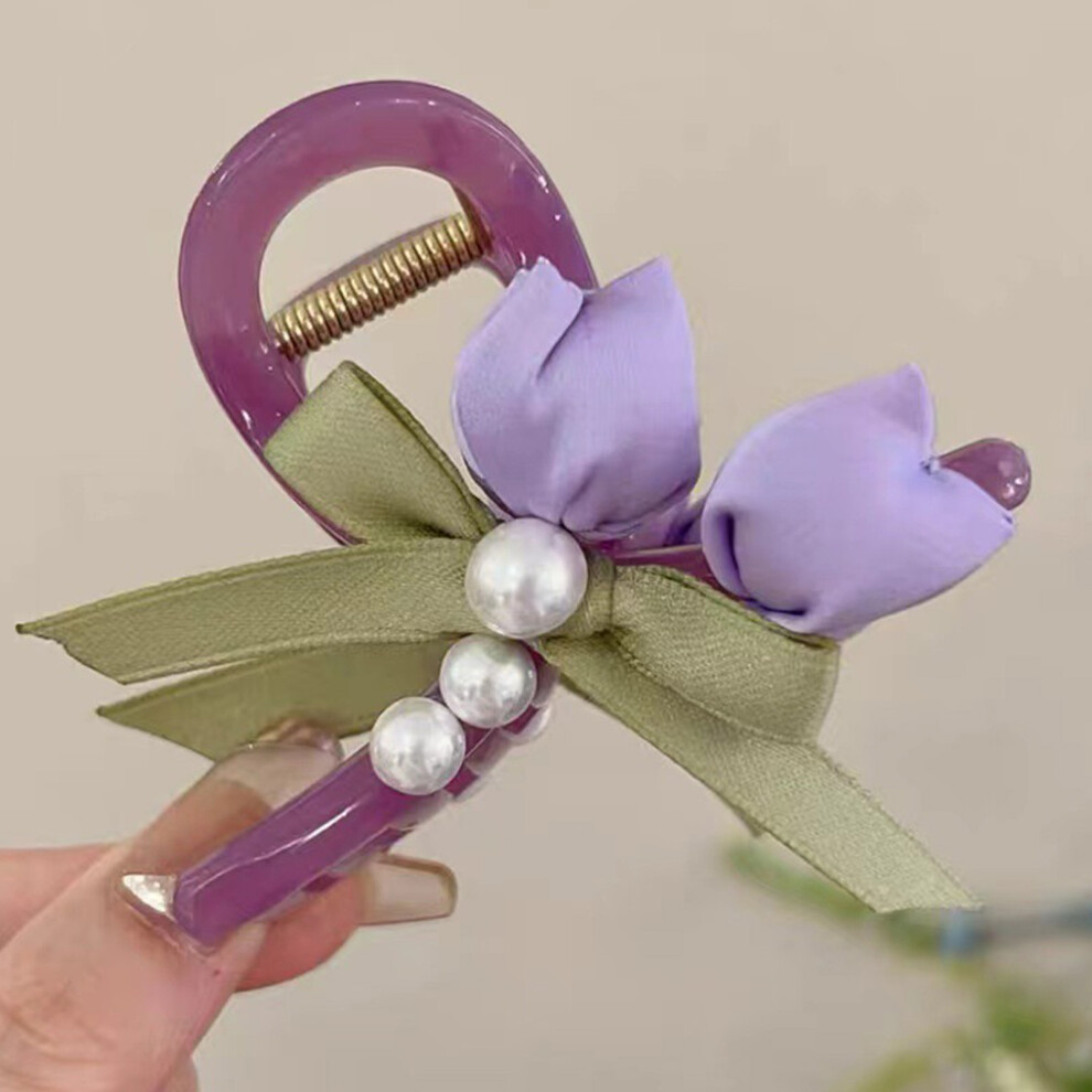 Dachuang Beauty Purple (Purple) Strong Hold Hair Claws For Thick/Thin Hair