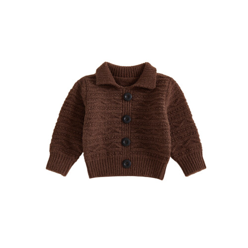 (18-24 Months, Brown) Παιδικό Φθινοπωρινό Ζακέτα Κορίτσια Αγόρια