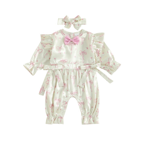 (Newborn, Beige) Σετ Φθινοπωρινής Ολόσωμης Νεογέννητο Κορίτσι