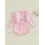 (3-6 Months, Pink) Μισό Romper γενεθλίων εορταστικές στιγμές. 3