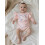 (3-6 Months, Pink) Μισό Romper γενεθλίων εορταστικές στιγμές. 6