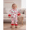 (3-6 Months, Red) Σετ Φθινοπωρινής Πιτζάμας Μανσέτες, Καρδιά/Κεράσι 8