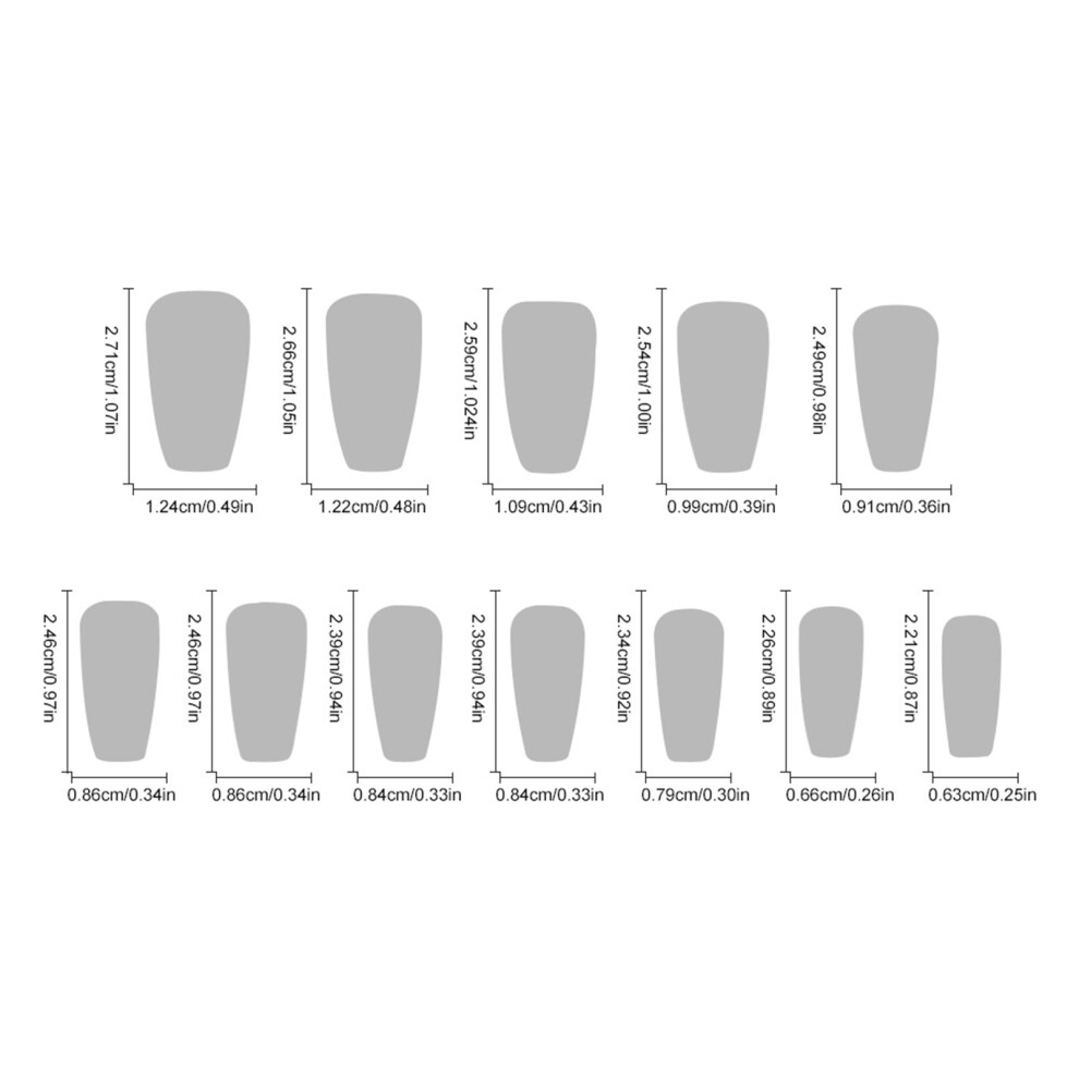 Dcph-Clothing 24Pcs Floral Press-On Nails, Durable & Comfortable