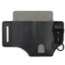 (Black PU) Leather EDC Pocket Organizer for Men