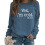 (Blue, XL) Funny \"Yes I\'m Cold\" Printed Sweatshirt 1