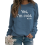 (Blue, L) Funny \"Yes I\'m Cold\" Printed Sweatshirt 1