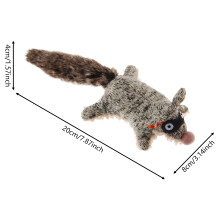 (Raccoon) Dog Squeaky Toys Plush Chew Toy Interactive Squeaky Dog Toy Teeth Cleaning Tool for Small Medium and Large Dogs