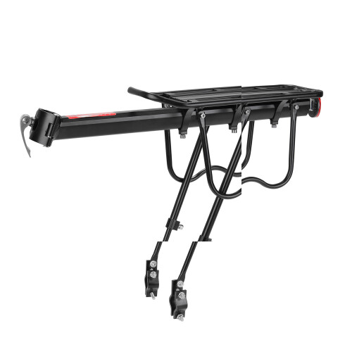 Aluminum Bicycle Cargo Rack 520x150mm Black with Mounting Tools 2