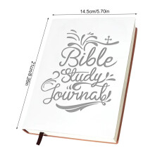 (Style 4 200pg White) A5 Leather Journal, 200 Pages, Premium Cover