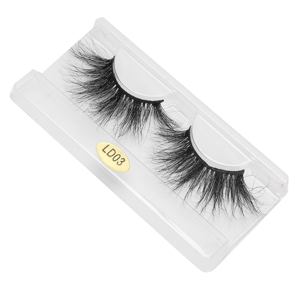 False Eyelashes Fluffy Curling 25mm LD03 Long Fake Lashes