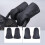 (Black, split type) Windproof Fleece Stroller Gloves - Universal Winter Mittens 7