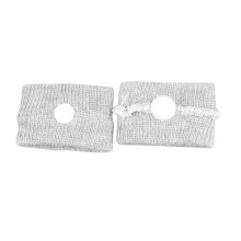 (Gray) Motion Sickness Relief Bands for Travel - Adjustable Wristband