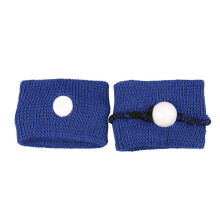 (Dark Blue) Motion Sickness Relief Bands for Travel - Adjustable Wristband