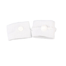 (White) Motion Sickness Relief Bands for Travel & Nausea