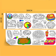 (Food Party (3 meters)) Kids Graffiti Canvas Painting - 50 Char