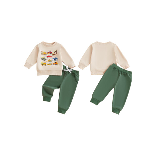 (18-24 Months, Green) Ρούχα Φθινόπωρου για σχέδιο αυτοκινήτου. 1