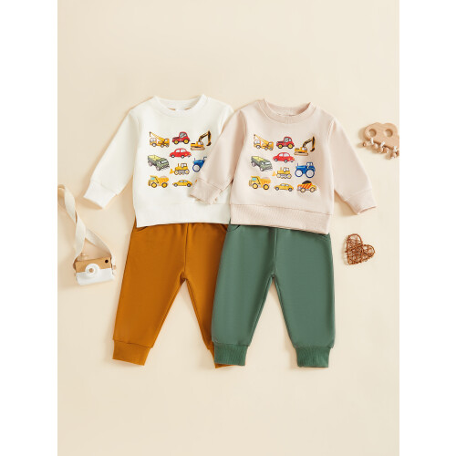 (18-24 Months, Green) Ρούχα Φθινόπωρου για σχέδιο αυτοκινήτου. 2