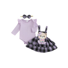 (6-9 Months, Purple) Jesienny strój dla częściowy zestaw