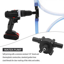 Portable Electric Drill Diesel Oil Fluid Water Pump Mini Hand Self-priming Pump