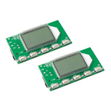 Digital FM-Sändarmodul Stereo Trådlös Mikrofonkort Frekvensmodulering med LCD-Skärm Linje/USB/Mikrofoningång