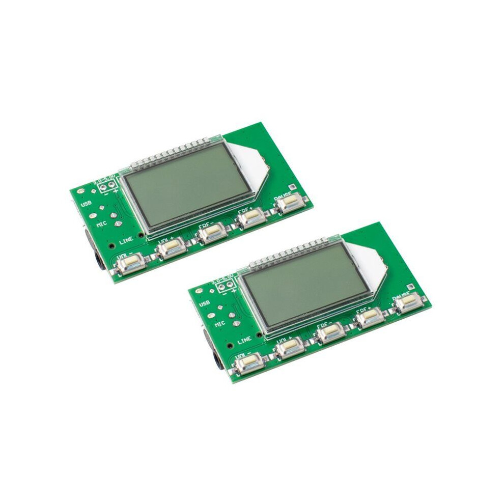 Digital Fm Transmitter Module Stereo Wireless Microphone Board Frequency Modulation With Lcd Display /Usb/Mic Input 4712580058574