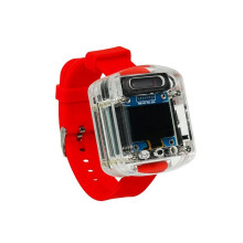 DIY Electronic Watch Kit Electronic Watch DIY Kit 0.96inch OLED Display Xiaozhi AI Voice Watch DIY Kit Red