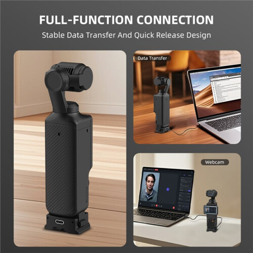 Expansion Adapter Magnetic Quick Release Base for  Osmo Pocket 3 with 1/4'' Thread Accessories 2