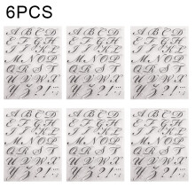 (6pcs) Silicone Alphabet Fondant Molds for Cake Decorating