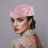 (Pink) Wool Beret Cap with Rhinestone for Cosplay 1