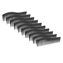 Wide Tooth Plastic Comb 10pcs Gentle Detangler for Scalp Hair Travel Home