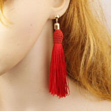 (red) Boho Tassel Earrings for Women - Gifts
