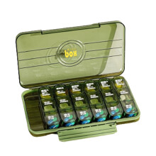 (Green, 21 Cells) 7-Day Pill Organizer, 7/21/28 Grids, Compact & Portable
