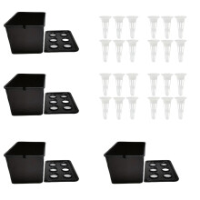 (black) Hydroponic Grow Kit for Indoor Plants, 50 Chars