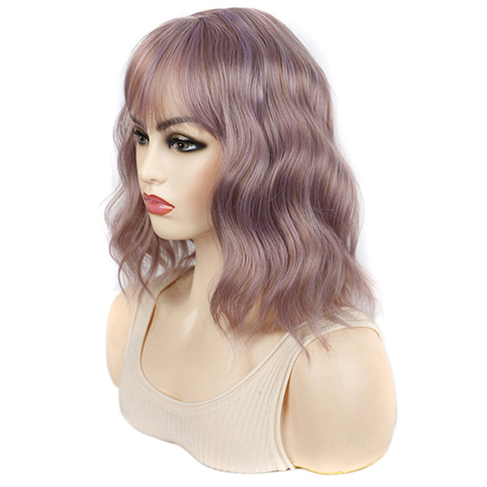 Dachuang Beauty (E) Pink Short Curly Wig For Girls - Realistic & Lightweight