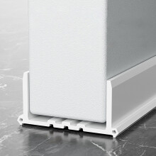 (White, Stick Free Type) Non-Stick Door Seal & Draft Stopper for Garage Doors